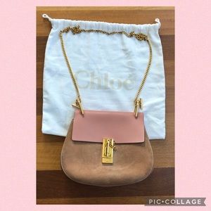 ♦️Chloé small Drew camel/rose